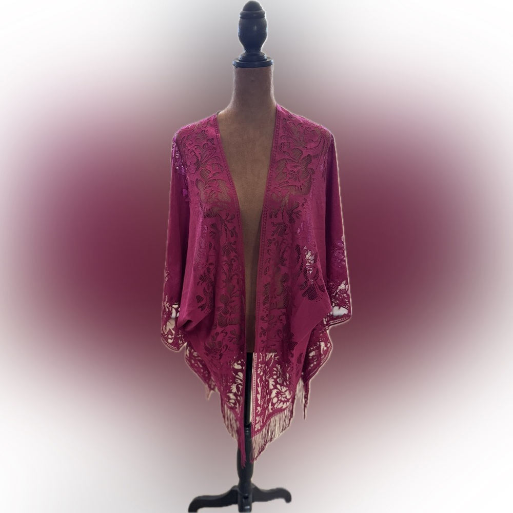 Elegant Lace kimono cardigan